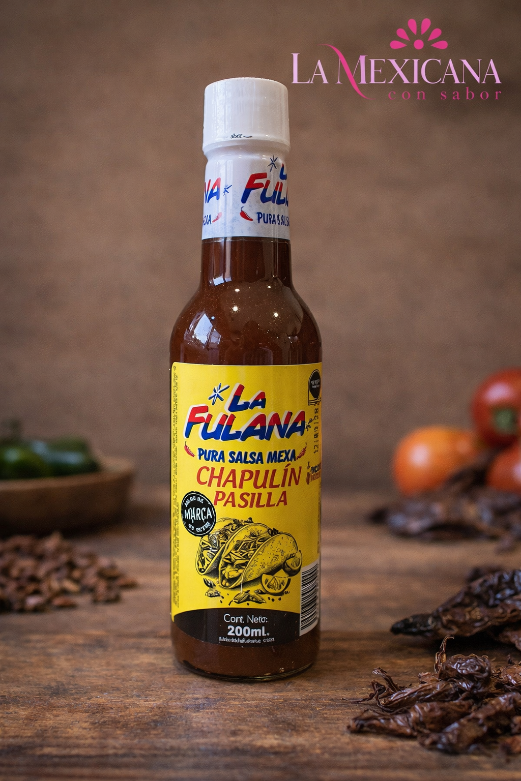 La Fulana Chapulín & Pasilla Sauce – 4.2 oz