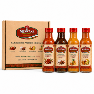 Salsas Pacifico         4 bottles /20 fl oz / 600 ml